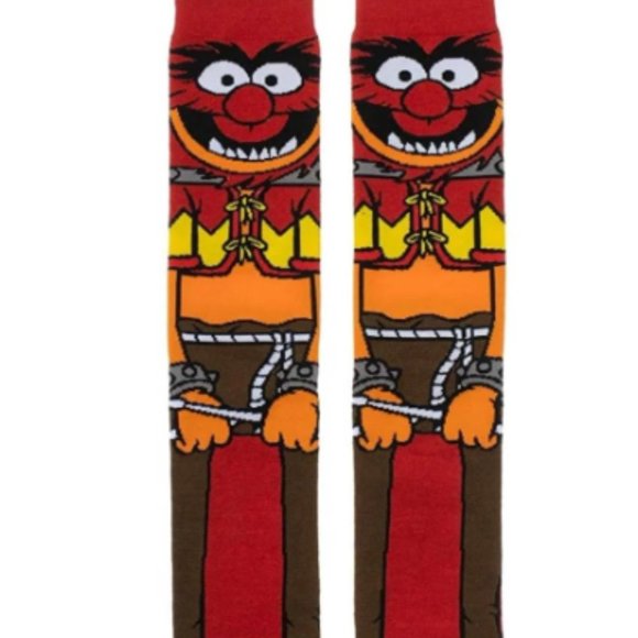 Animal From "The Muppets" Character Crew Socks, One Size Fits Most - Picture 2 of 3